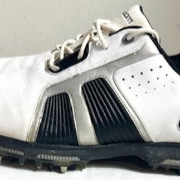 NIKE ZOOM TROPHY 483246 101 WHITE LEATHER WATERPROOF GOLF SHOES MEN'S US… - Picture 6 of 8